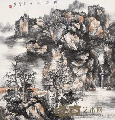王爱宗 2004年作 问君何方 镜心 68×68cm